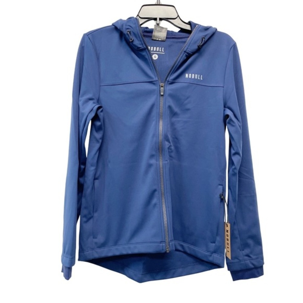 NoBull Women's Softshell Full Zip Hoodie Jacket Deep Navy Size Small - Picture 3 of 7
